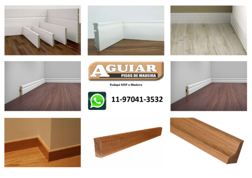 Rodape MDF e Madeira