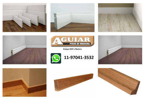 Raspagem Rodape MDF e Madeira